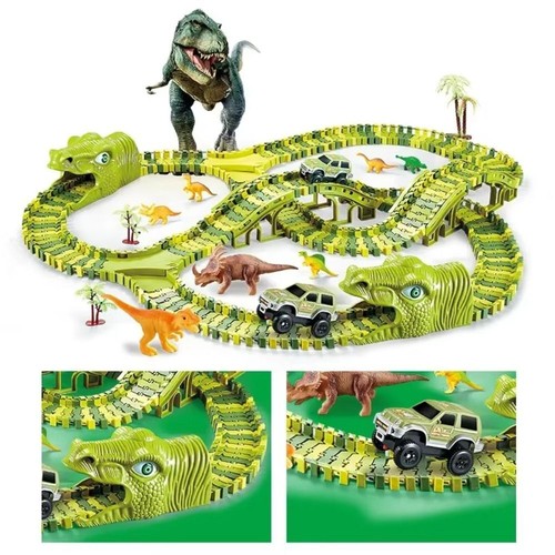 Plastic dinosaur railway toys - railway,