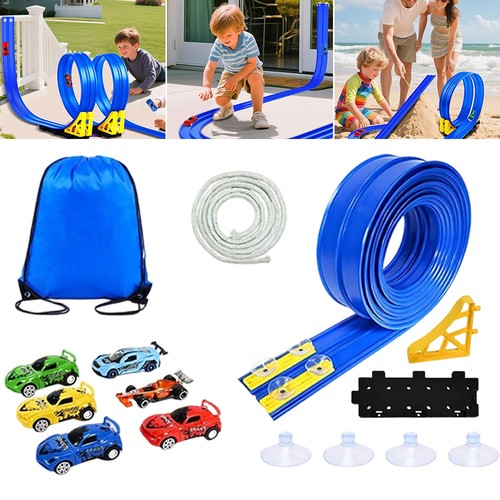 Flexible racing car track - track, toys