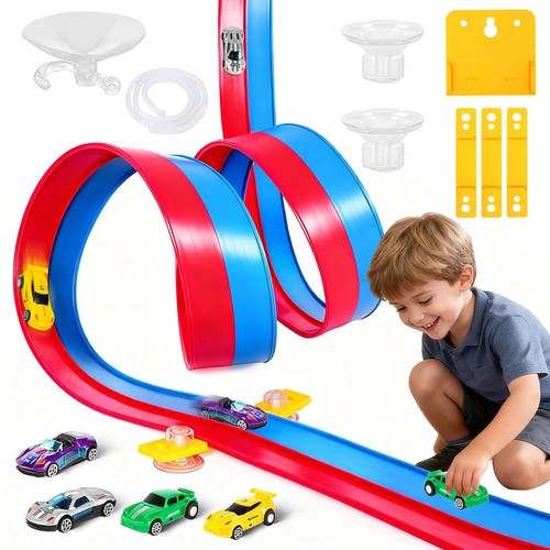 Flexible race track car - race,