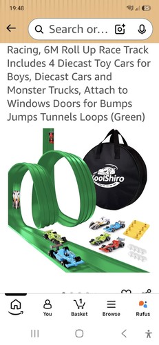 Flexible toy car track for - toy,