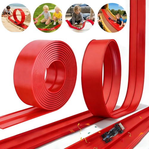 Flexible toy car - flexible, track