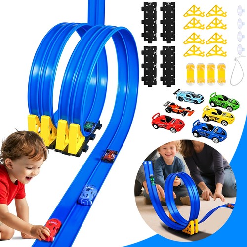 Racing track toy set - track, car
