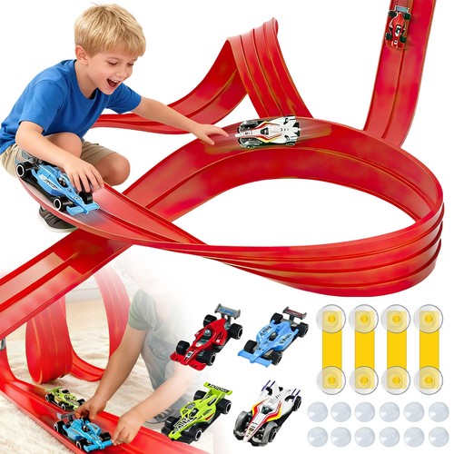 Flexible race track car - car,