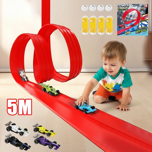 Flexible race track for - race, kids