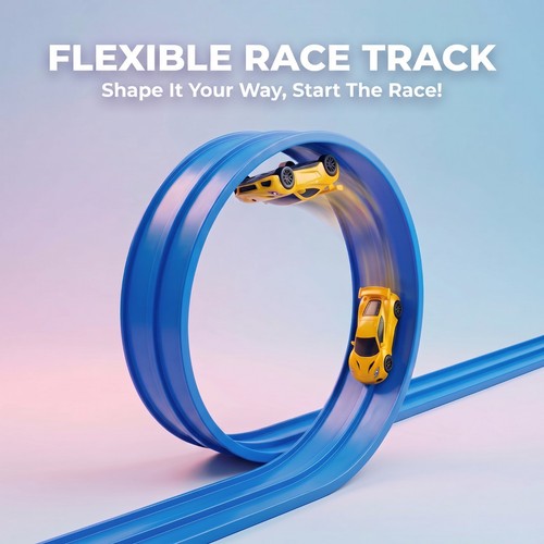Blue flexible race - blue, 4.5m