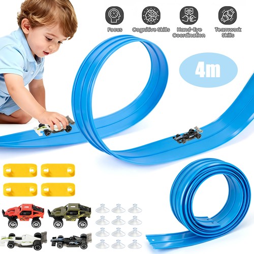 Flexible dual track car toy - flexible,