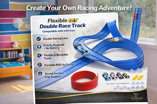 Flexible race track children - race,