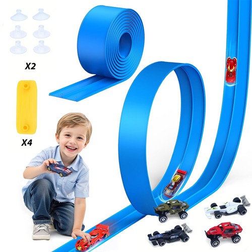 Flexible race track car - race,
