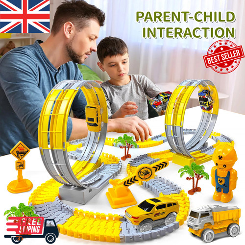 Electric flexible track car - track,