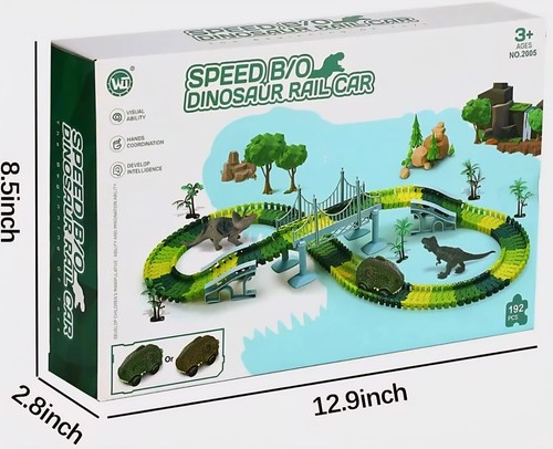 Dinosaur race track - dinosaur,